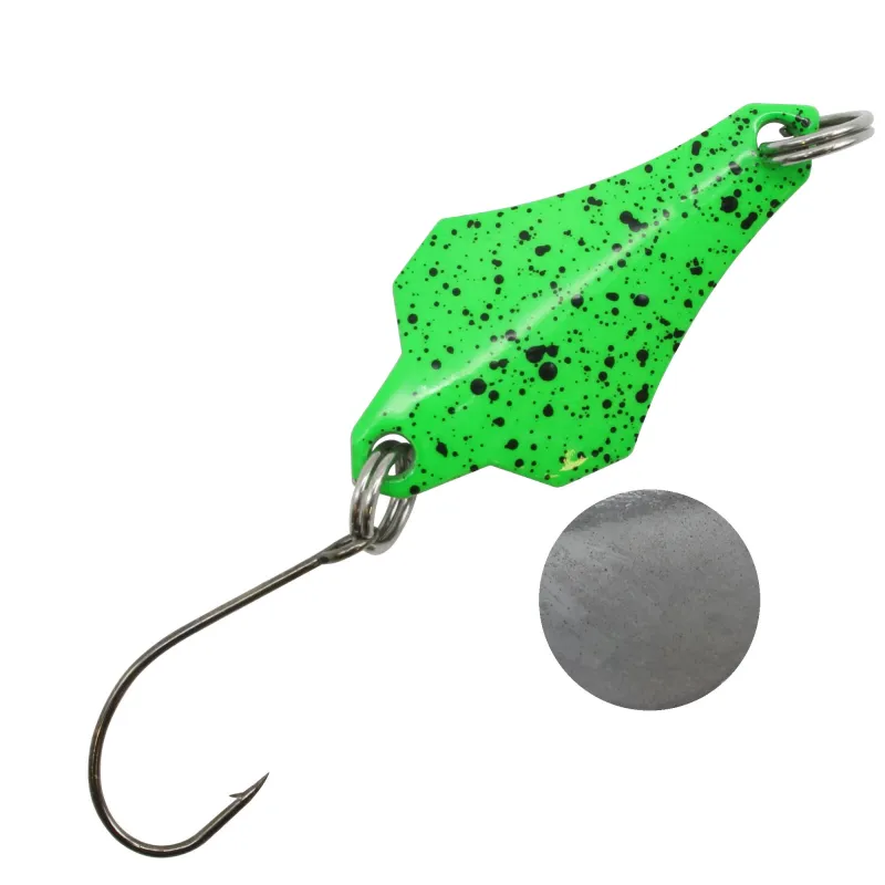 Troutlook Forellen Spoon Super Caro 3g - 28x14mm - 4# green/black/red