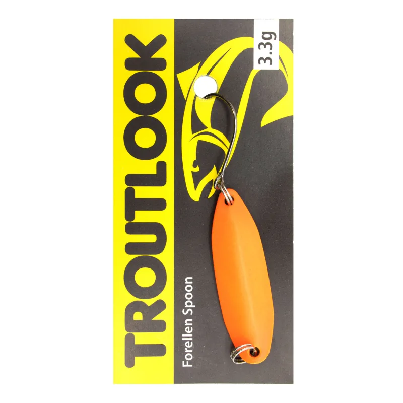 Troutlook Forellen Spoon Wave 3,11cm - 3,3g - Orange-Gold UV