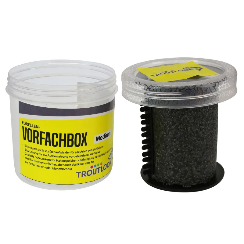 Troutlook Forellen-Vorfachbox Medium - 8,0x6,5cm