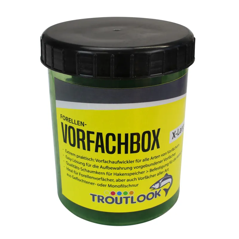 Troutlook Forellen-Vorfachbox X-Large - 12,8x9,5cm