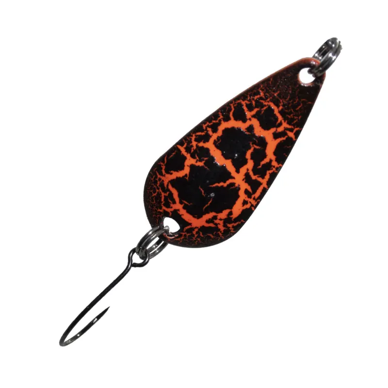 Troutlook Forellenkelle Spoon I 3,0g - rot/schwarz flash