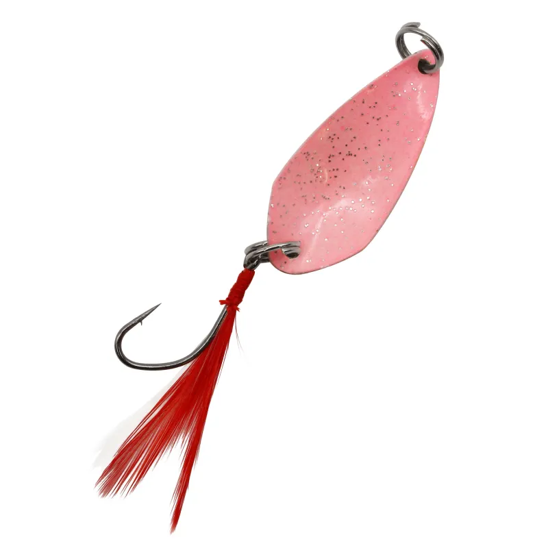 Troutlook Forellenkelle Spoon im Federkleid 2,7g - red dotted/black/white