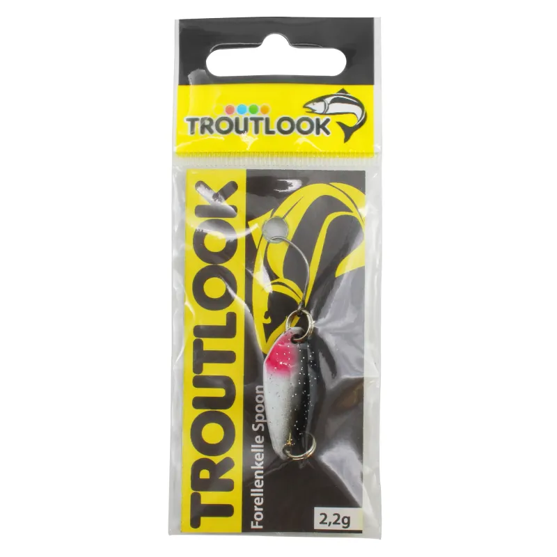 Troutlook Forellenkelle Spoon 2,2g - red dotted/black/white