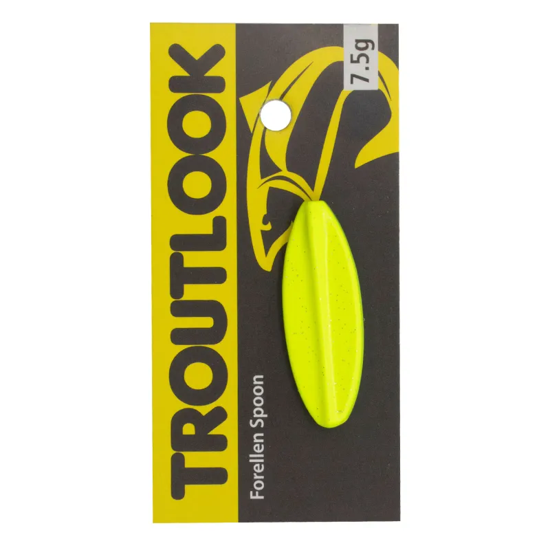 Troutlook Hurricane Inline Spoon 3,66cm - 7,5g - Black-Yellow UV