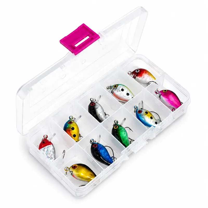 Troutlook Mini Lure Set 10 Stück - Einzelhaken