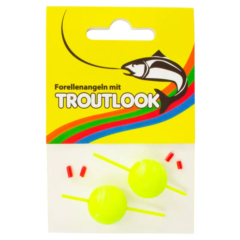 Troutlook Steckpilot gelb - 18mm - 2 Stück