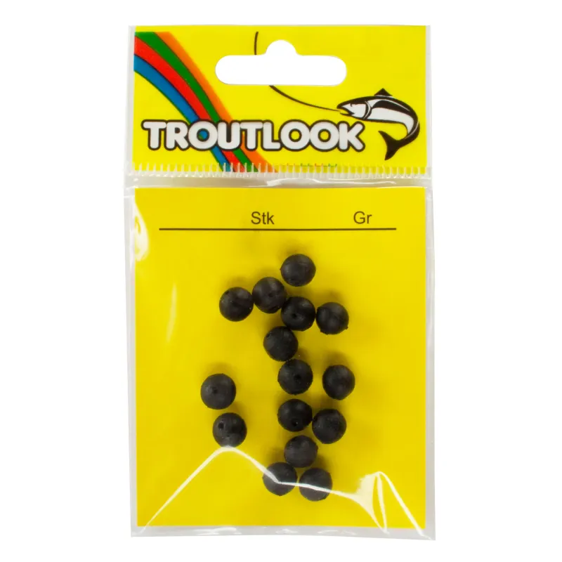 Troutlook Tremarella Puffer Perlen aus Gummi 6mm - 15 Stück