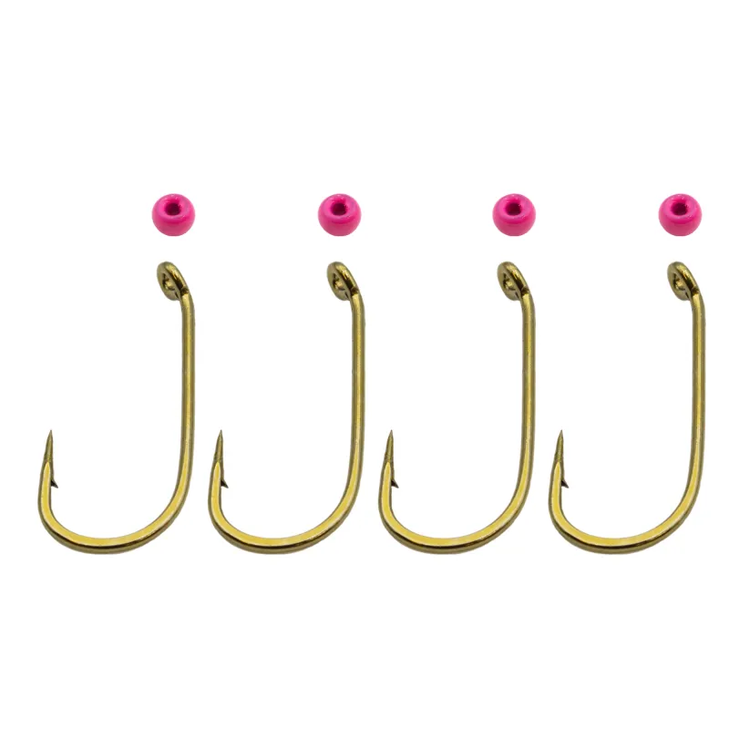 Troutlook Trout Area Worm Set schwarz-pink - 3,8mm