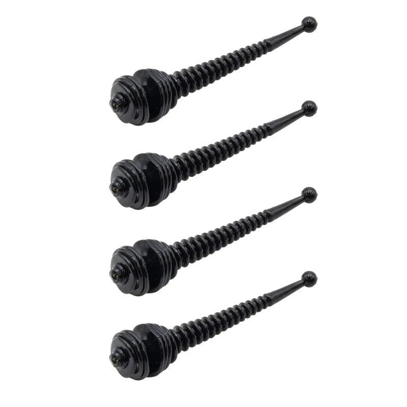 Troutlook Trout Area Worm Set schwarz-pink - 3,8mm