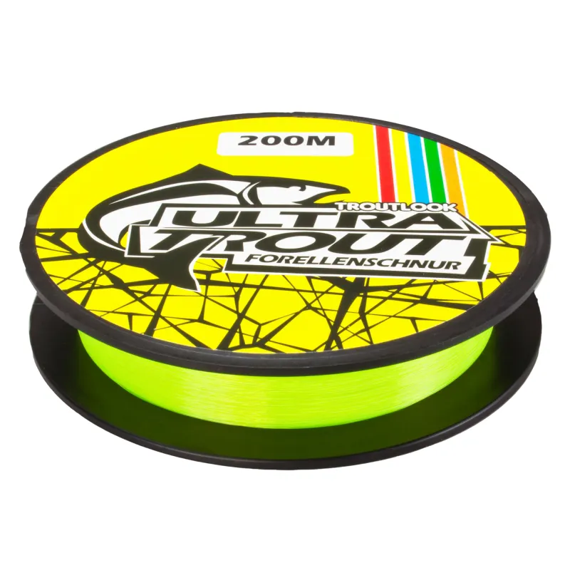 Troutlook Ultratrout Forellen Schnur 200m - 0,20mm - 4,70 kg - fluogelb