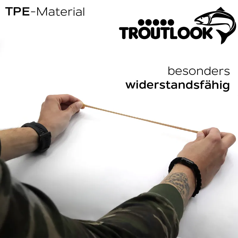 Troutlook Worma Lures - Fat Wormy Cheese - 8,5cm - 7 Stück - Brown