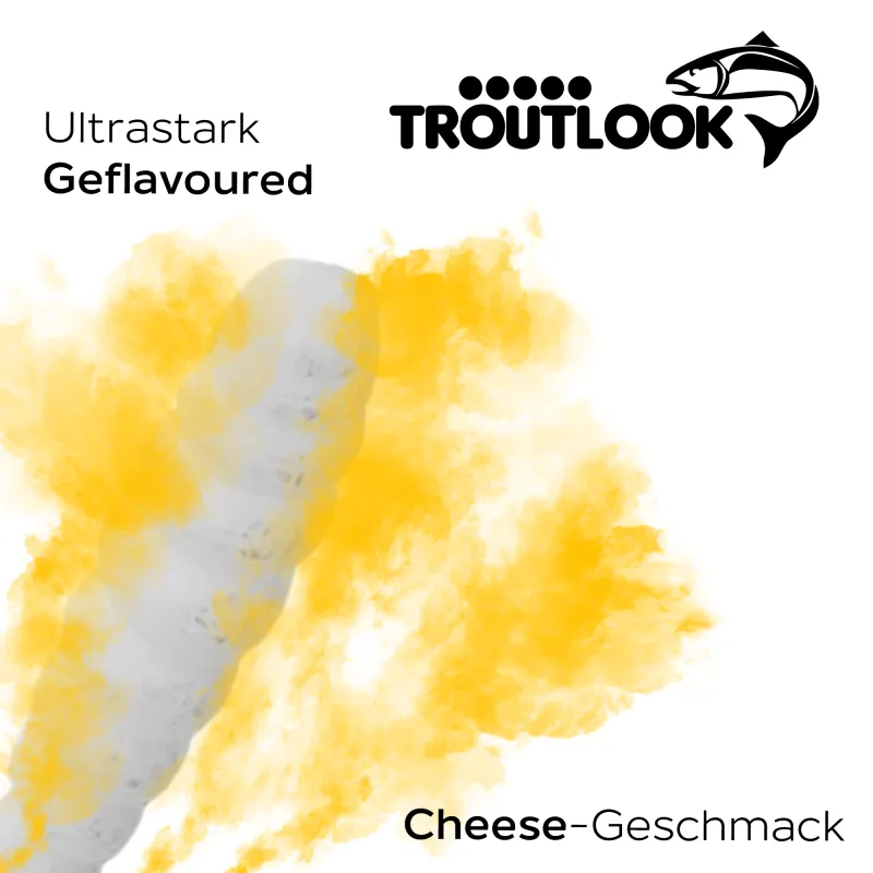 Troutlook Worma Lures - Largio Cheese - 3,5cm - 15 Stück - White Pearl