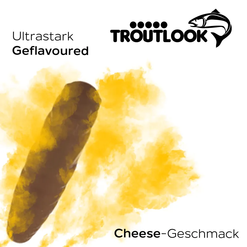 Troutlook Worma Lures - Largos Slim Cheese - 3,5cm - 15 Stück - Brown
