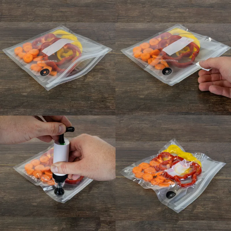 Vakuumierbeutel Handpumpe