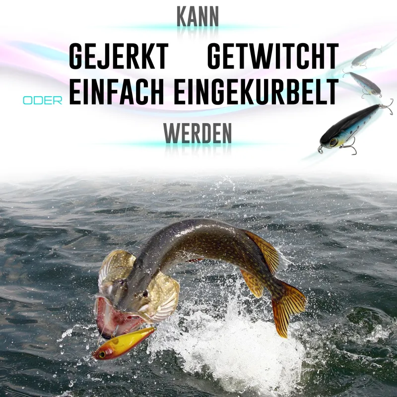 Viper Pro Pike Glider 10cm - 16g - Parrot - 1Stück