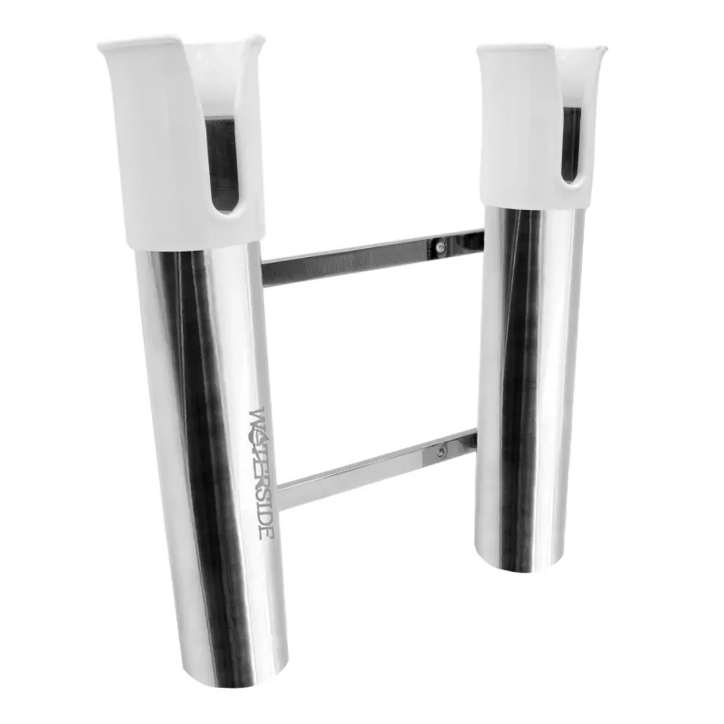 Waterside Bootsrutenhalter Edelstahl 2 Ruten silber - 27,5x24,5cm