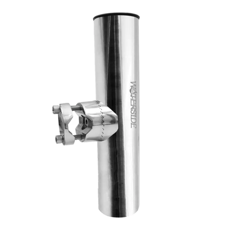 Waterside Bootsrutenhalter Edelstahl Reling 25-27mm silber - 23cm