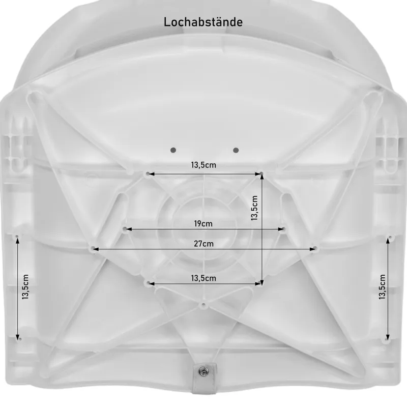 Waterside Captain Deluxe Allwetter Bootssitz mit Polster(Boat Seat) weiß/blau