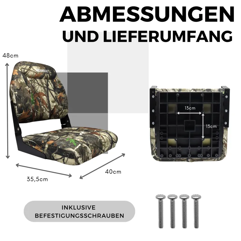 Waterside Captain Deluxe Bootssitz Realtree/camou