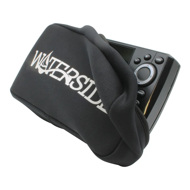 Waterside Echolot Display Cover 7" Neopren (Schutzhülle Haube Fishfinder Abdeckung) schwarz