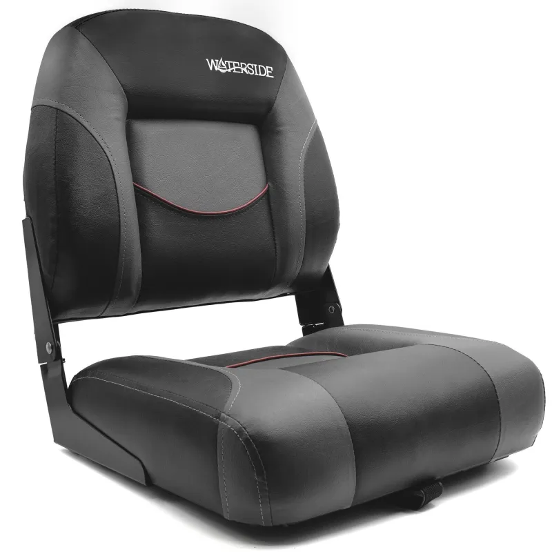 Waterside Luxus Low Back Bootssitz - Robson - Dark Series black grey