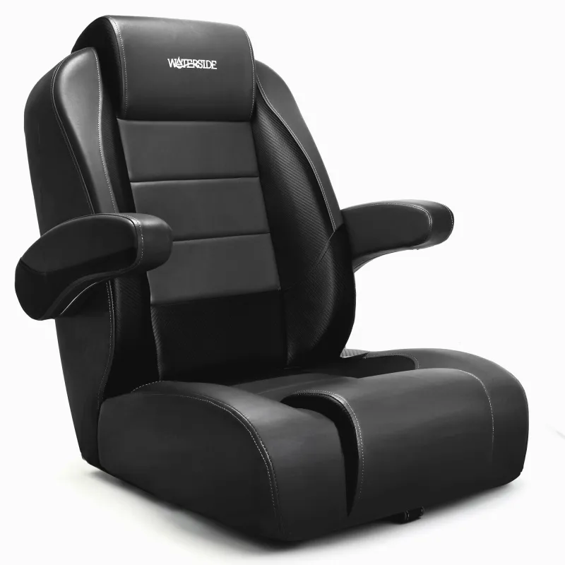 Waterside Reclining Captains Deluxe Bootssitz mit klappbaren Armlehnen