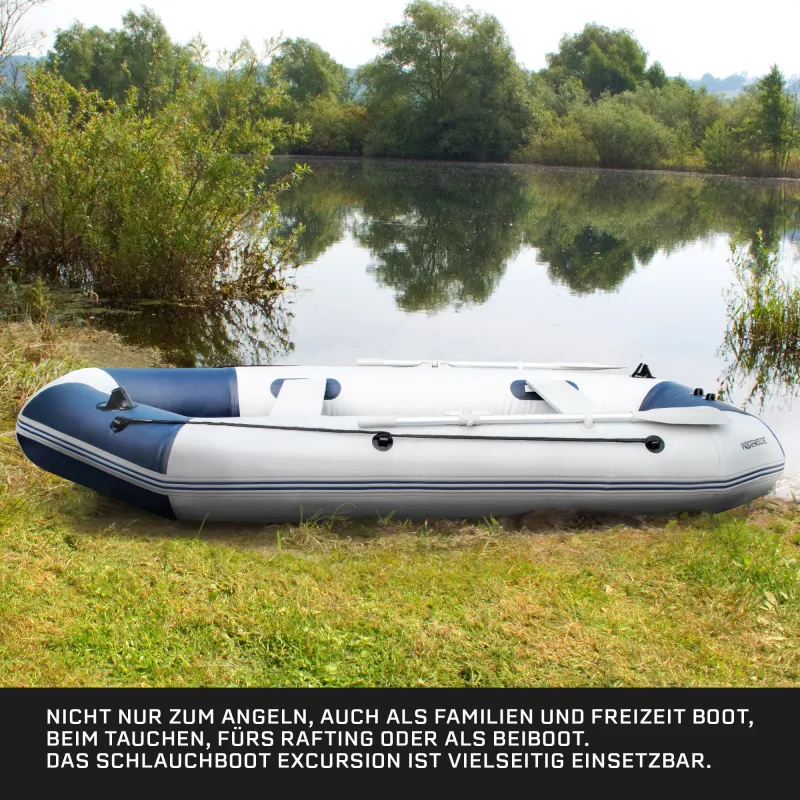 Waterside Schlauchboot Excursion 230 grau-dunkelblau - 3,30m x 1,45m