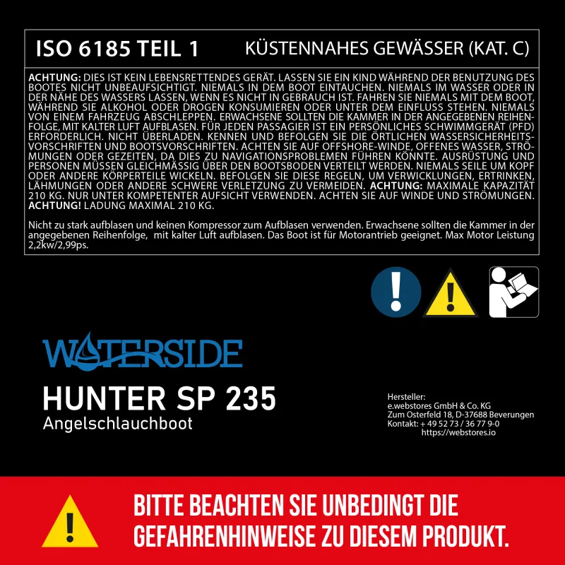 Waterside Schlauchboot Hunter SP 235