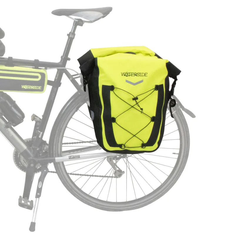 Waterside Wasserfeste Fahrradtaschen (Paar) "Bikecase" 2x15Liter - 30 x 12 x 35 cm - gelb