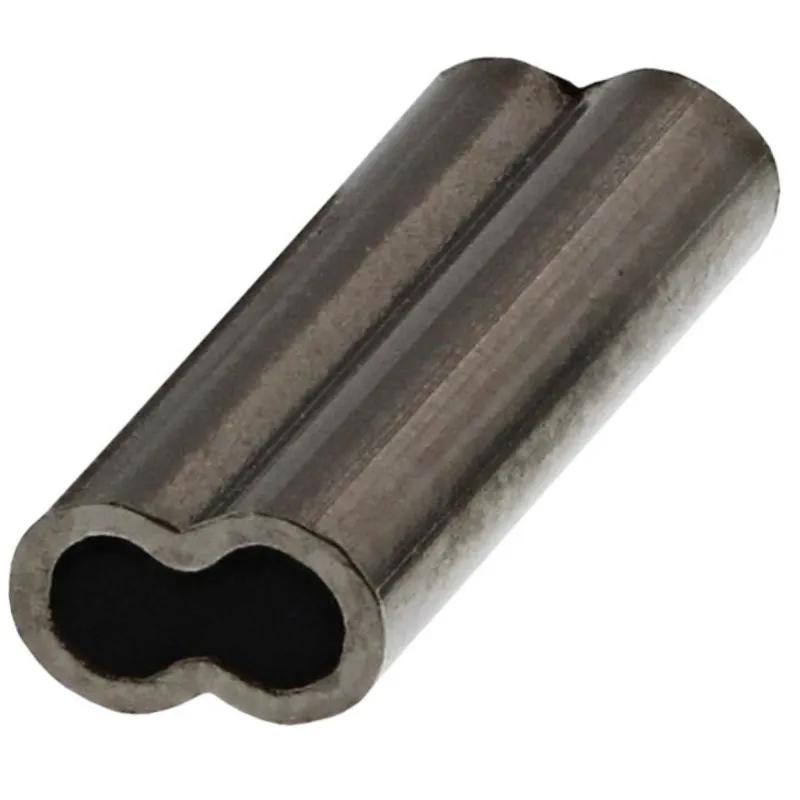 Westin Double Wire Crimp Black Nickel - Ø1,2mm - 20 Stück