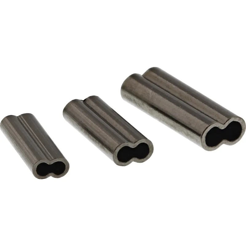 Westin Double Wire Crimp Black Nickel - Ø1mm - 20 Stück