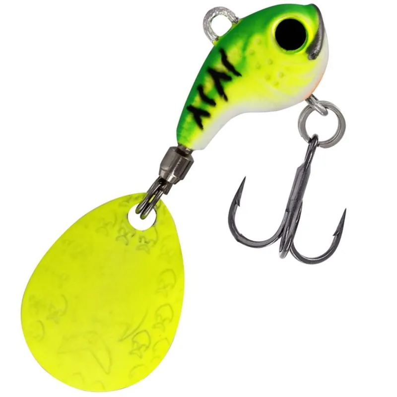 Westin DropBite Tungsten Spin Tail Jig Chartreuse Ice - 1,6cm - 7g
