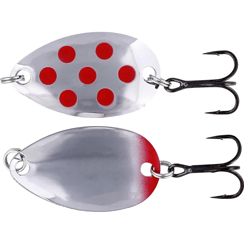 Silver/Red Dots (Metallic)