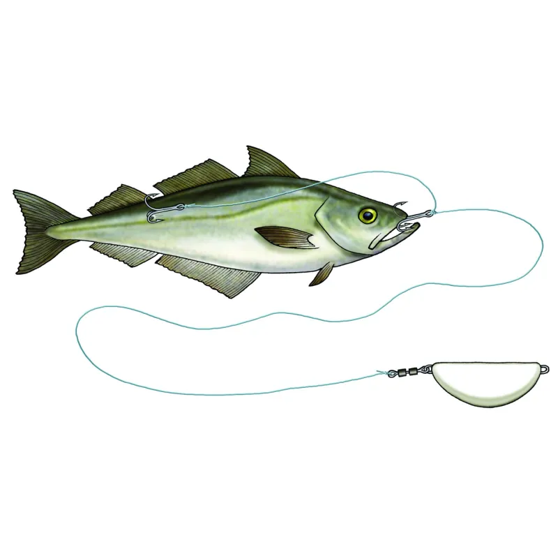 Westin Halibut Anti Twist Rig Pink Flash - 450g