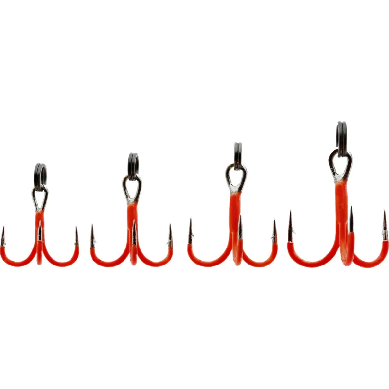 Westin Rigged Trout - Treble Hooks UV Orange - #10 - 4 Stück