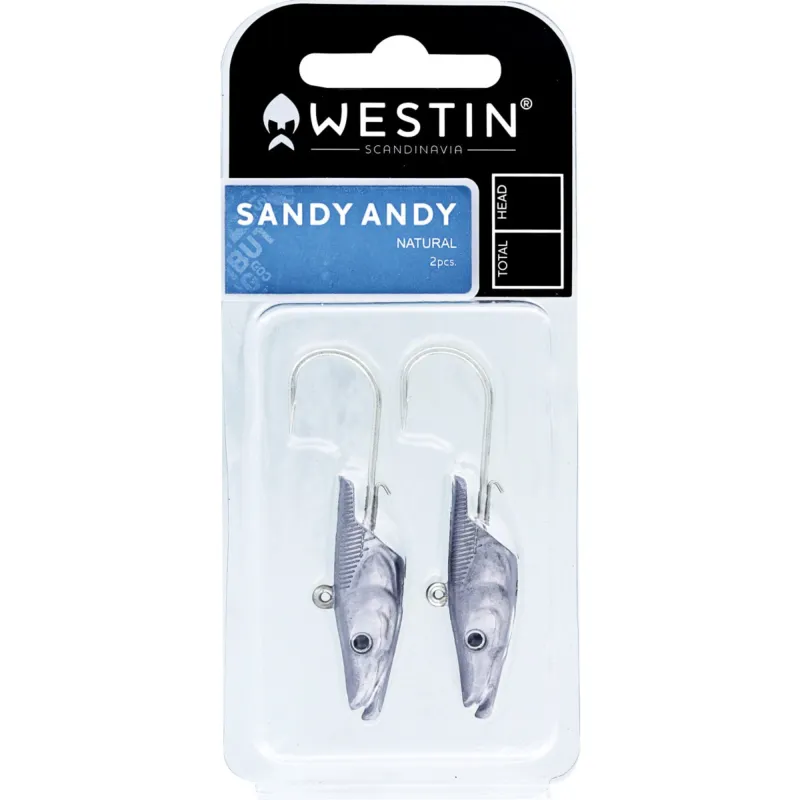 Westin Sandy Andy Jig Spare Head Natural - 42g - 2 Stück