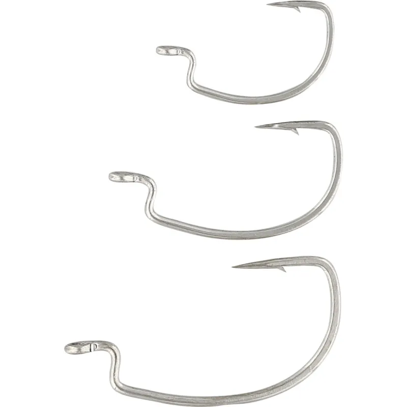 Westin Sandy Andy Weedless Jig Wide Gap Hook Silver - Gr.2/0 - 5 Stück