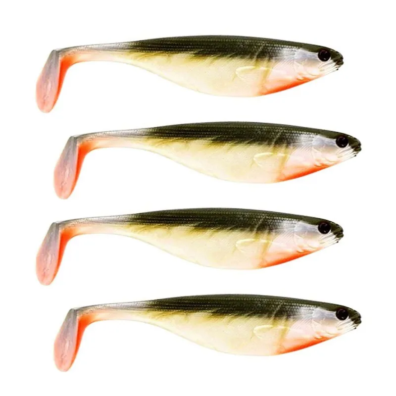 Westin ShadTeez 7cm - Bass Orange - 4g - 4 Stück