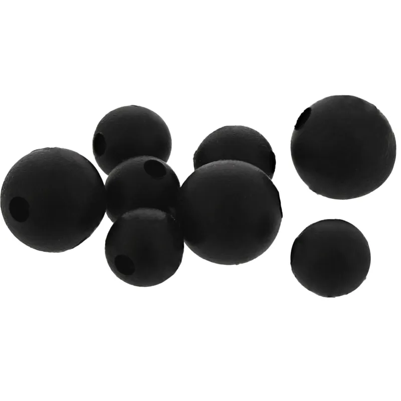 Westin Stopper Beads Black - Medium - Ø6mm - 10 Stück