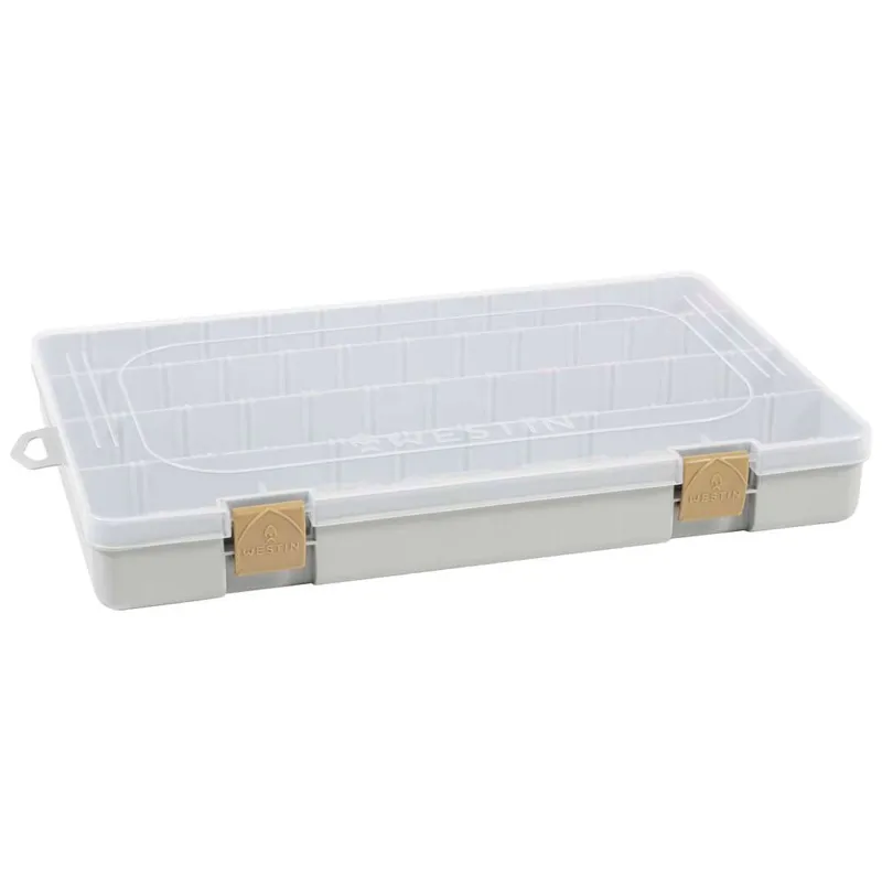 Westin W3 Tackle Box 35,5 x 22,5 x 3,5cm - grey clear - 1Stück