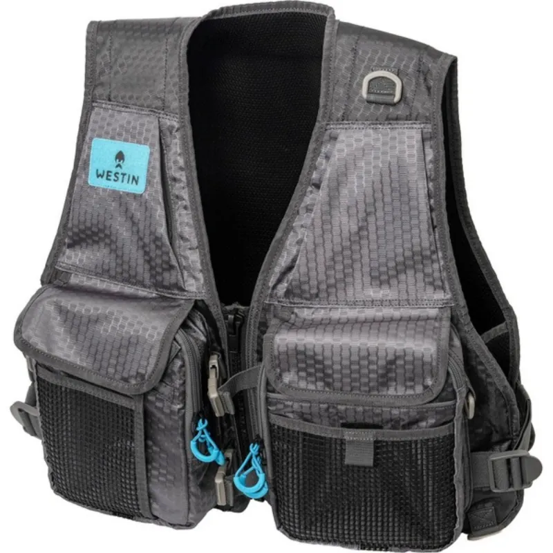 Westin W4 HD Fishing Vest Titanium Grey - One Size - 1 Stück