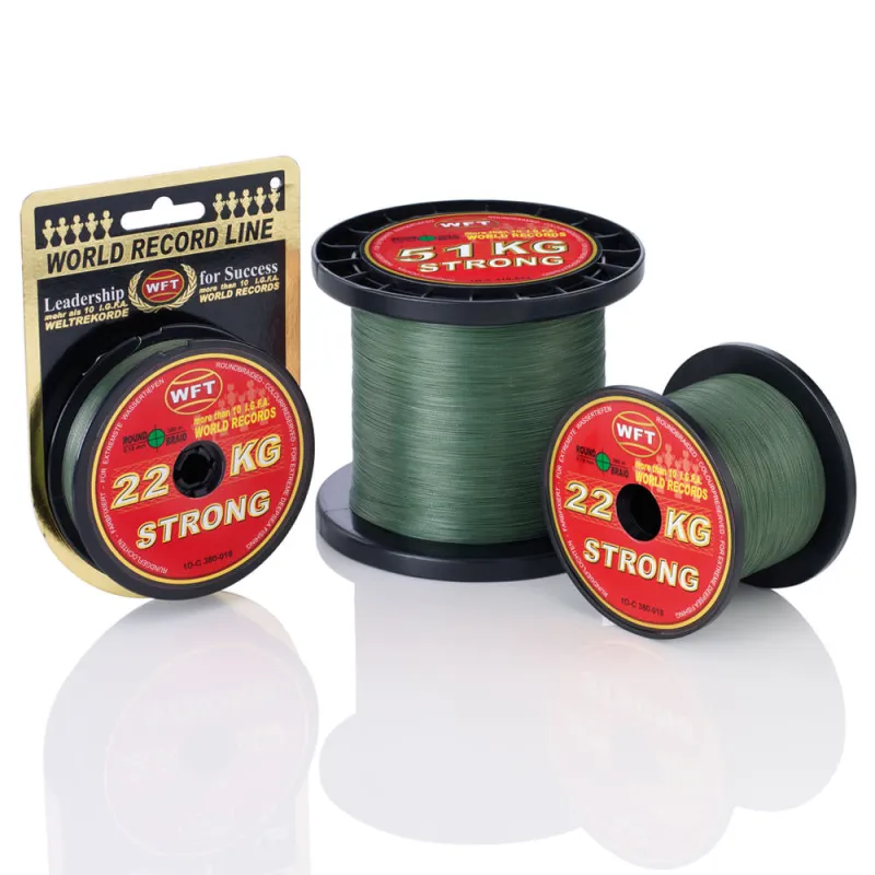 WFT 67 KG Strong Schnur 250 039GR 250m - 0,39mm - grün - 67kg