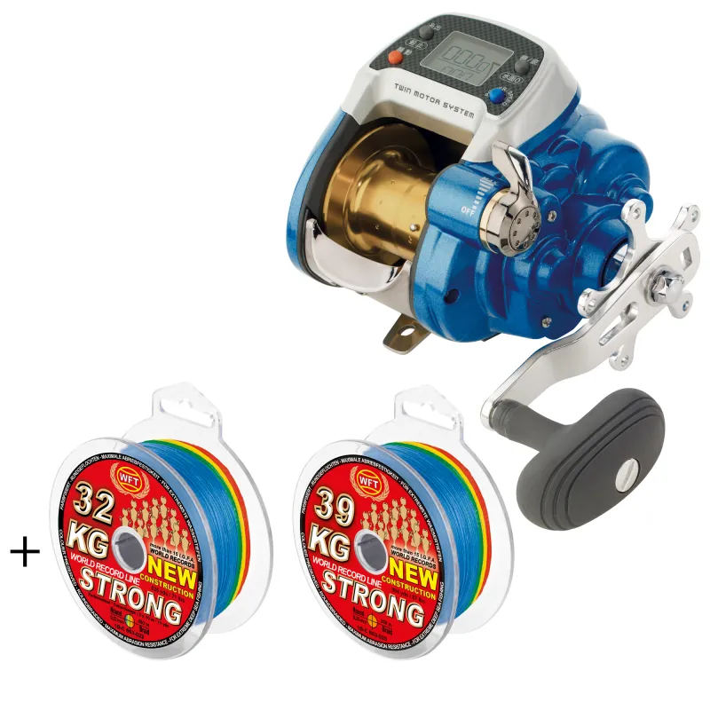 WFT Elektro Multirolle Electra 700 PR Bimotor Full Hp inkl. 2 x KG Schnur 360m/ 0,25mm - 3,20:1 - 750g