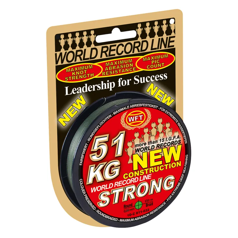 WFT New 10KG Strong green 150m 0,08mm green - TK10kg - 0,08mm - 150m
