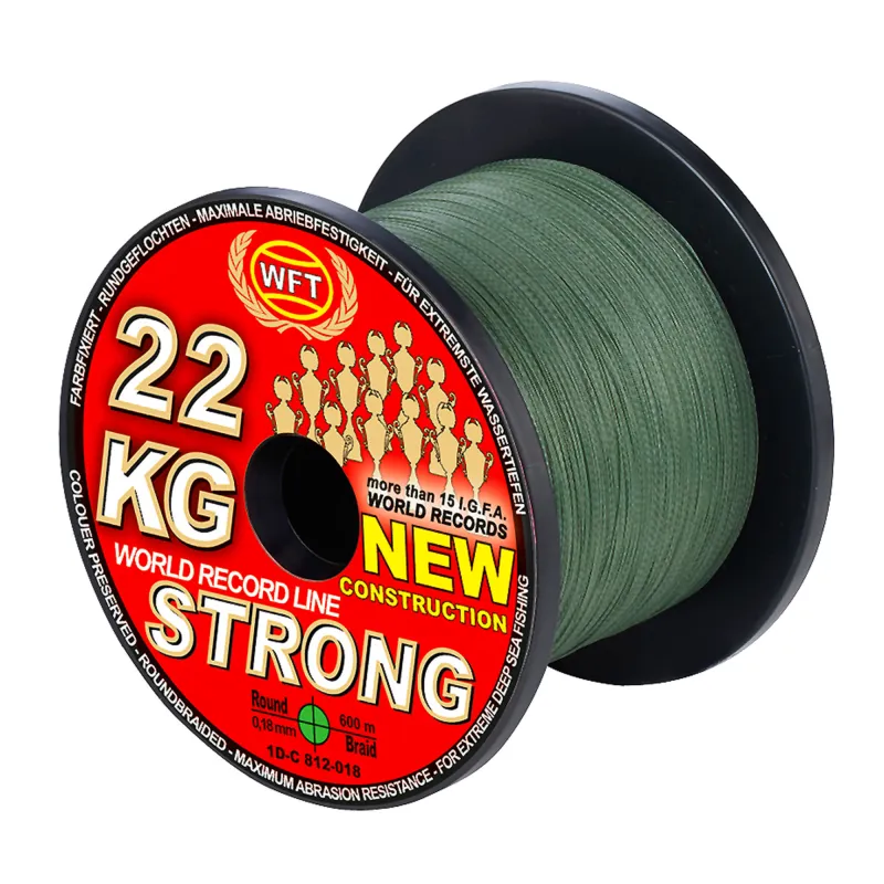 WFT New 10KG Strong green 600m 0,08mm green - TK10kg - 0,08mm - 600m