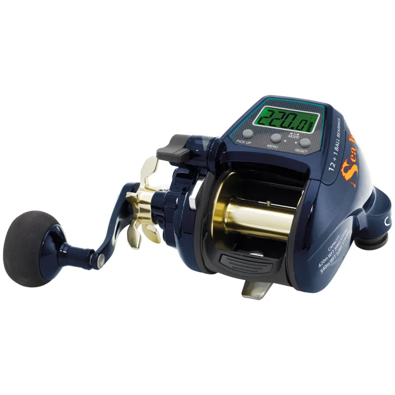 WFT SeaKing 800 PR HP LH inkl. 2 x KG Strong Schnur 420m/ 0,25mm - 5,0:1 - 960g