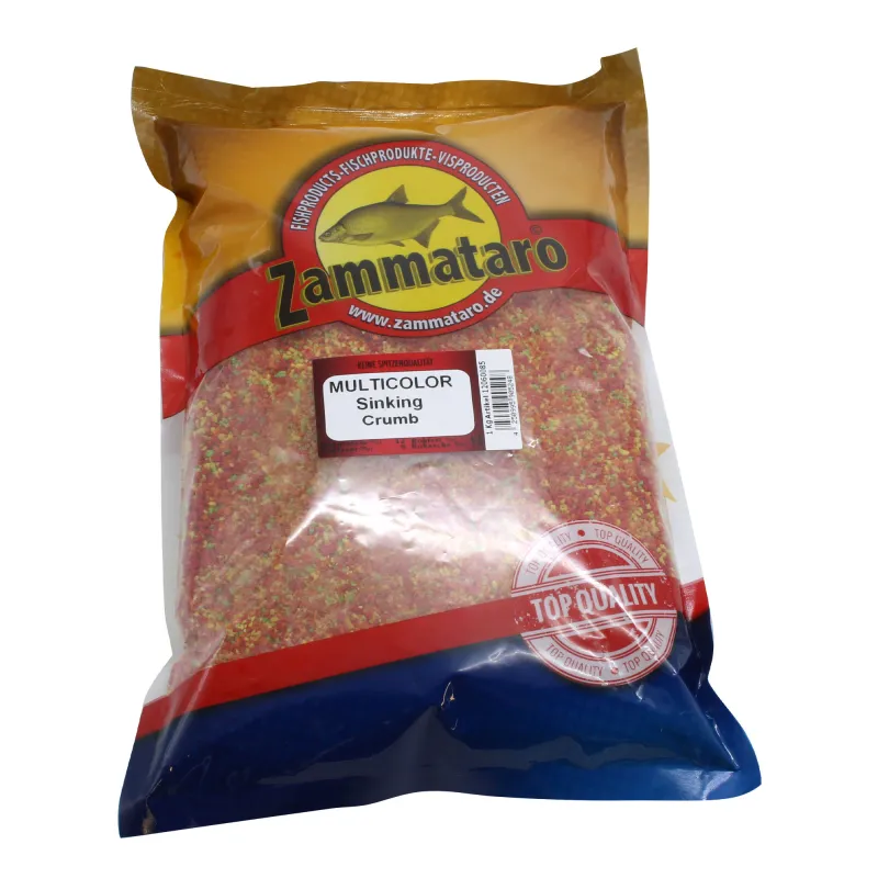 Zammataro Futterzusatz Sinking Crumb Multicolor 800g - Sinkende grobe Farbpartikel