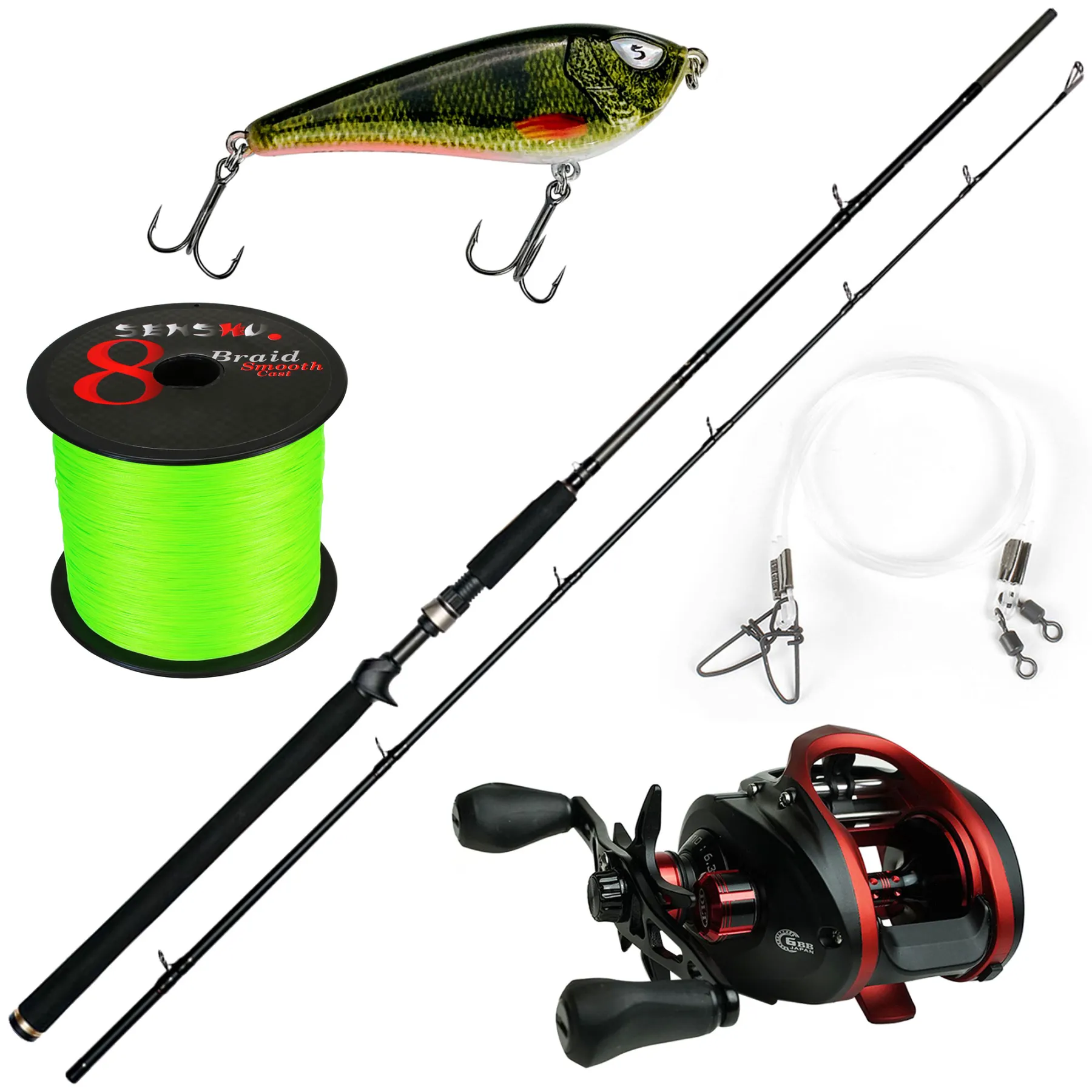 Angelset - Pike Attack "Jerk" 1,95m - 40-130g - 2tlg. - 178g