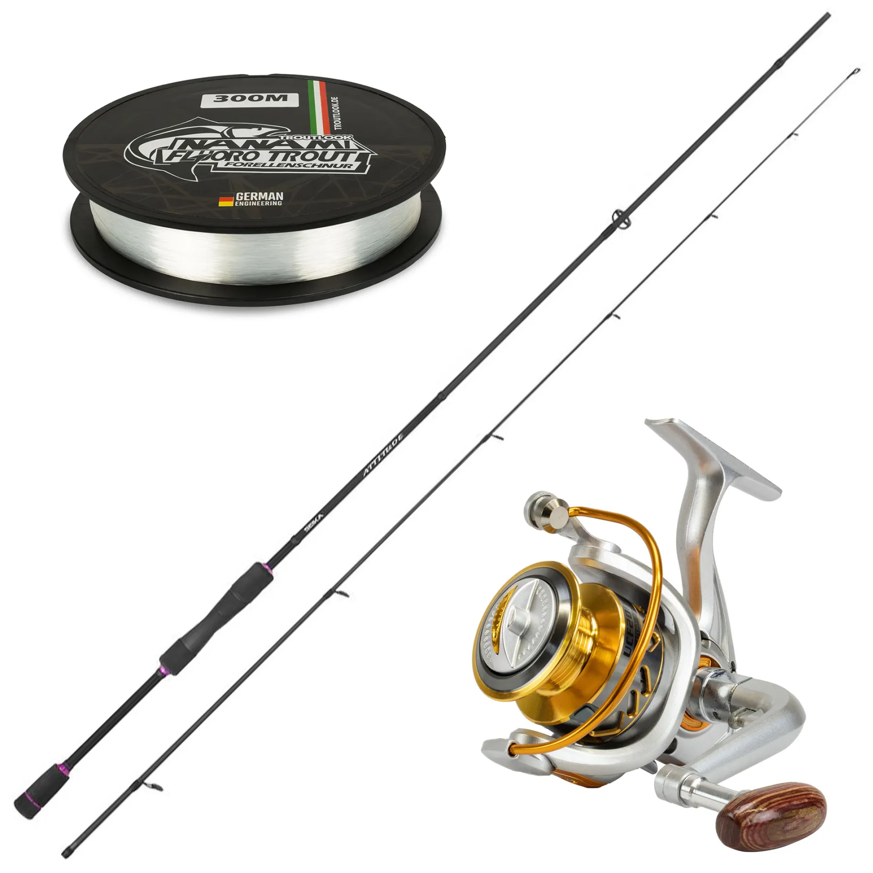 Seika Barsch Spinnset CBX 1 2,40m - 1-7g - UCF2000 - 240m/0,18mm