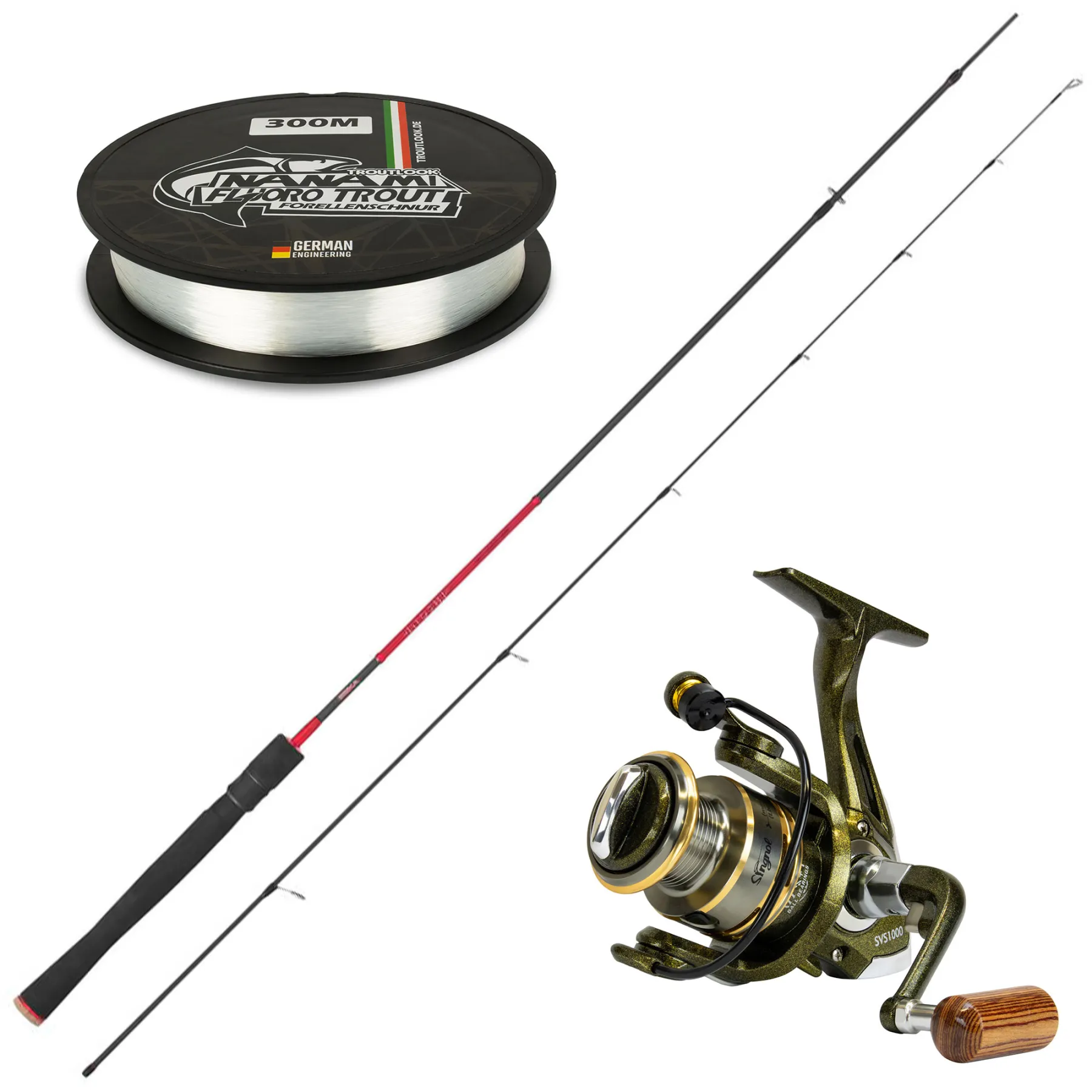 Seika Trout Spinnset Wish GTX 2,01m - 1-6g - SVS1000 - 150m/0,20mm